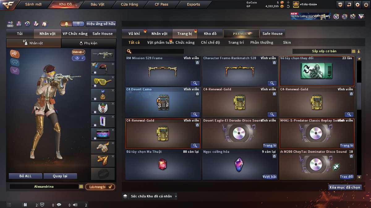 shop acc cf uy tin gia re